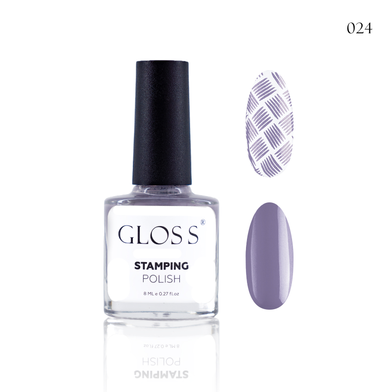 Лак для стемпинга GLOSS Stamping polish 24, 8 мл (сиреневый)